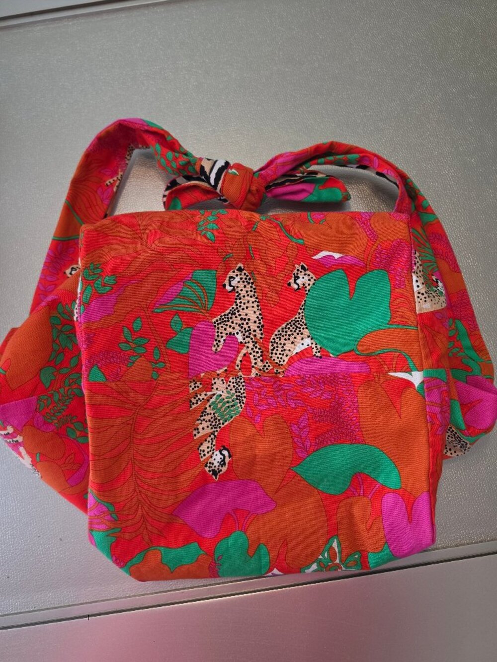cabi Reversible Tote Bag — Jungle Leopard Print | Wild Side - Picture 4 of 14